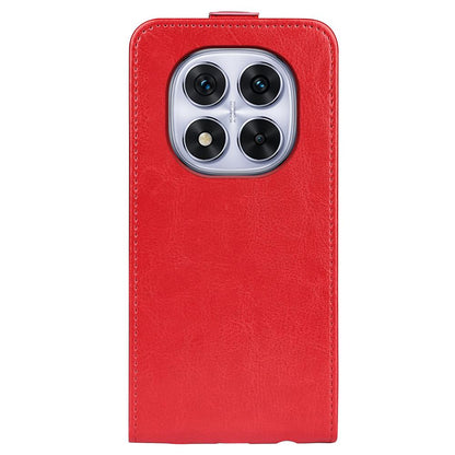 Xiaomi Redmi Note 14 Pro 5G Texture Vertical Flip Leather Wallet Case with Card Slot, PU TPU Shockproof Protective Cover, Anti-Drop Magnetic Folio Phone Case