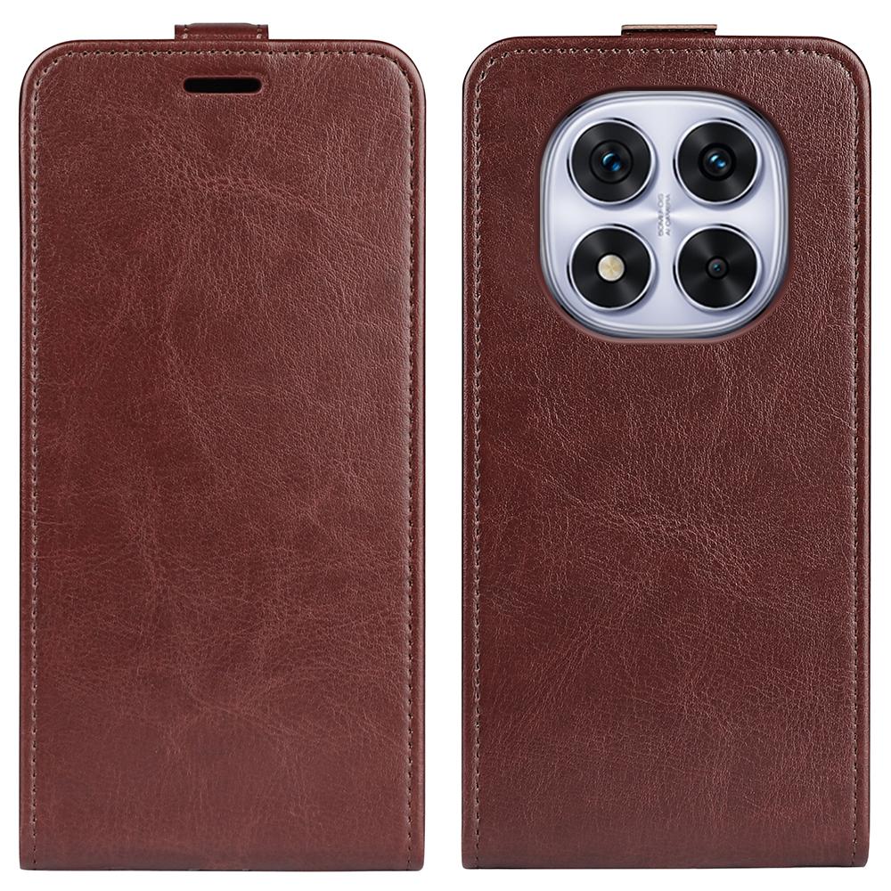 Xiaomi Redmi Note 14 Pro 5G Texture Vertical Flip Leather Wallet Case with Card Slot, PU TPU Shockproof Protective Cover, Anti-Drop Magnetic Folio Phone Case