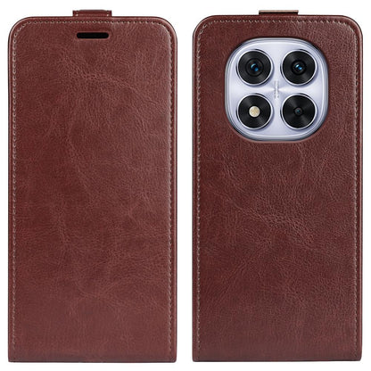 Xiaomi Redmi Note 14 Pro 5G Texture Vertical Flip Leather Wallet Case with Card Slot, PU TPU Shockproof Protective Cover, Anti-Drop Magnetic Folio Phone Case