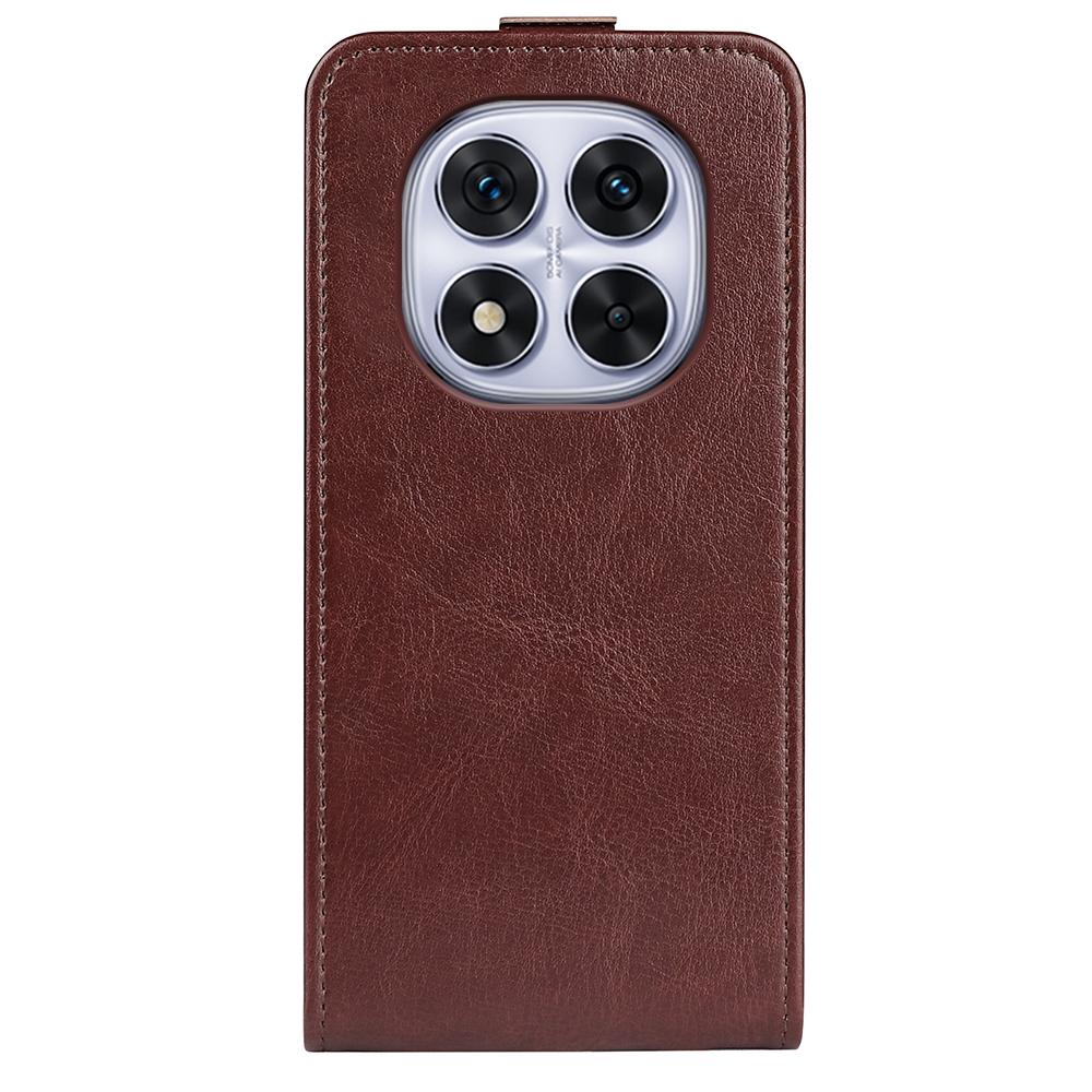 Xiaomi Redmi Note 14 Pro 5G Texture Vertical Flip Leather Wallet Case with Card Slot, PU TPU Shockproof Protective Cover, Anti-Drop Magnetic Folio Phone Case