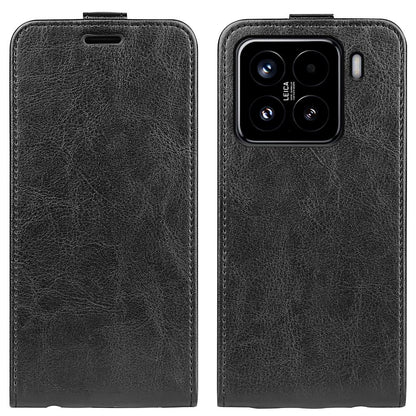 Xiaomi 15 Texture Vertical Flip Leather Wallet Case with Card Slot, PU TPU Shockproof Protective Cover, Anti-Drop Magnetic Folio Phone Case