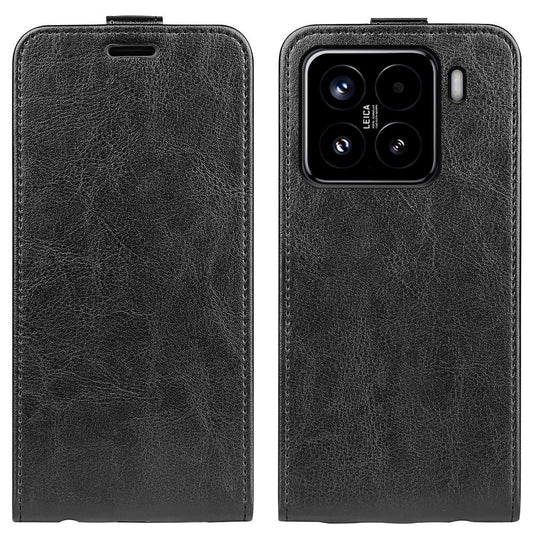 Xiaomi 15 Texture Vertical Flip Leather Wallet Case with Card Slot, PU TPU Shockproof Protective Cover, Anti-Drop Magnetic Folio Phone Case