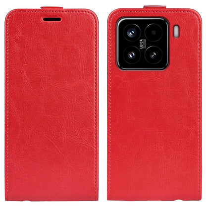 Xiaomi 15 Texture Vertical Flip Leather Wallet Case with Card Slot, PU TPU Shockproof Protective Cover, Anti-Drop Magnetic Folio Phone Case