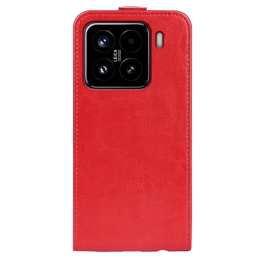 Xiaomi 15 Texture Vertical Flip Leather Wallet Case with Card Slot, PU TPU Shockproof Protective Cover, Anti-Drop Magnetic Folio Phone Case