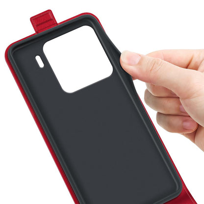 Xiaomi 15 Texture Vertical Flip Leather Wallet Case with Card Slot, PU TPU Shockproof Protective Cover, Anti-Drop Magnetic Folio Phone Case