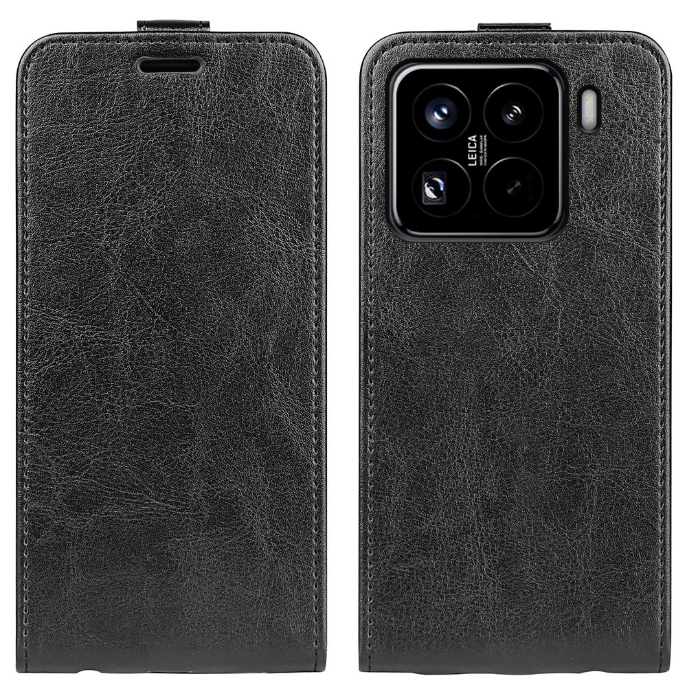 Xiaomi 15 Pro Texture Vertical Flip Leather Wallet Case with Card Slot, PU TPU Shockproof Protective Cover, Anti-Drop Magnetic Folio Phone Case