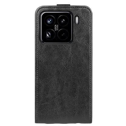 Xiaomi 15 Pro Texture Vertical Flip Leather Wallet Case with Card Slot, PU TPU Shockproof Protective Cover, Anti-Drop Magnetic Folio Phone Case