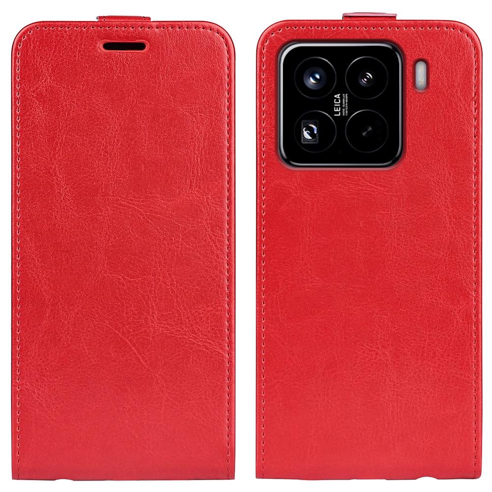Xiaomi 15 Pro Texture Vertical Flip Leather Wallet Case with Card Slot, PU TPU Shockproof Protective Cover, Anti-Drop Magnetic Folio Phone Case