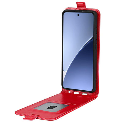 Xiaomi 15 Pro Texture Vertical Flip Leather Wallet Case with Card Slot, PU TPU Shockproof Protective Cover, Anti-Drop Magnetic Folio Phone Case
