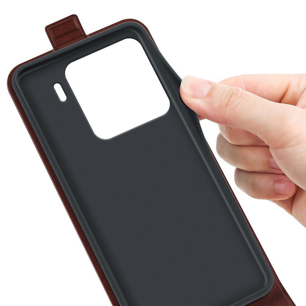 Xiaomi 15 Pro Texture Vertical Flip Leather Wallet Case with Card Slot, PU TPU Shockproof Protective Cover, Anti-Drop Magnetic Folio Phone Case