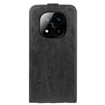 Xiaomi Redmi Note 14 Pro+ 5G Texture Vertical Flip Leather Wallet Case with Card Slot, PU TPU Shockproof Protective Cover, Anti-Drop Magnetic Folio Phone Case