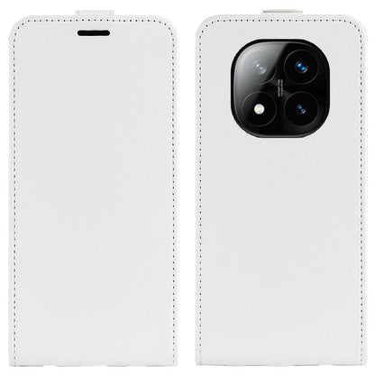 Xiaomi Redmi Note 14 Pro+ 5G Texture Vertical Flip Leather Wallet Case with Card Slot, PU TPU Shockproof Protective Cover, Anti-Drop Magnetic Folio Phone Case