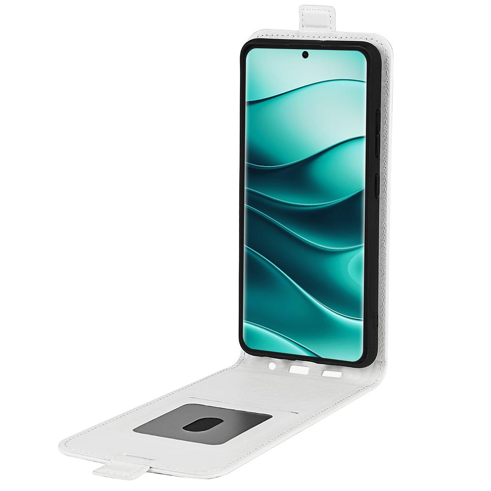 Xiaomi Redmi Note 14 Pro+ 5G Texture Vertical Flip Leather Wallet Case with Card Slot, PU TPU Shockproof Protective Cover, Anti-Drop Magnetic Folio Phone Case