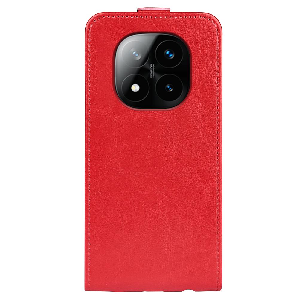 Xiaomi Redmi Note 14 Pro+ 5G Texture Vertical Flip Leather Wallet Case with Card Slot, PU TPU Shockproof Protective Cover, Anti-Drop Magnetic Folio Phone Case