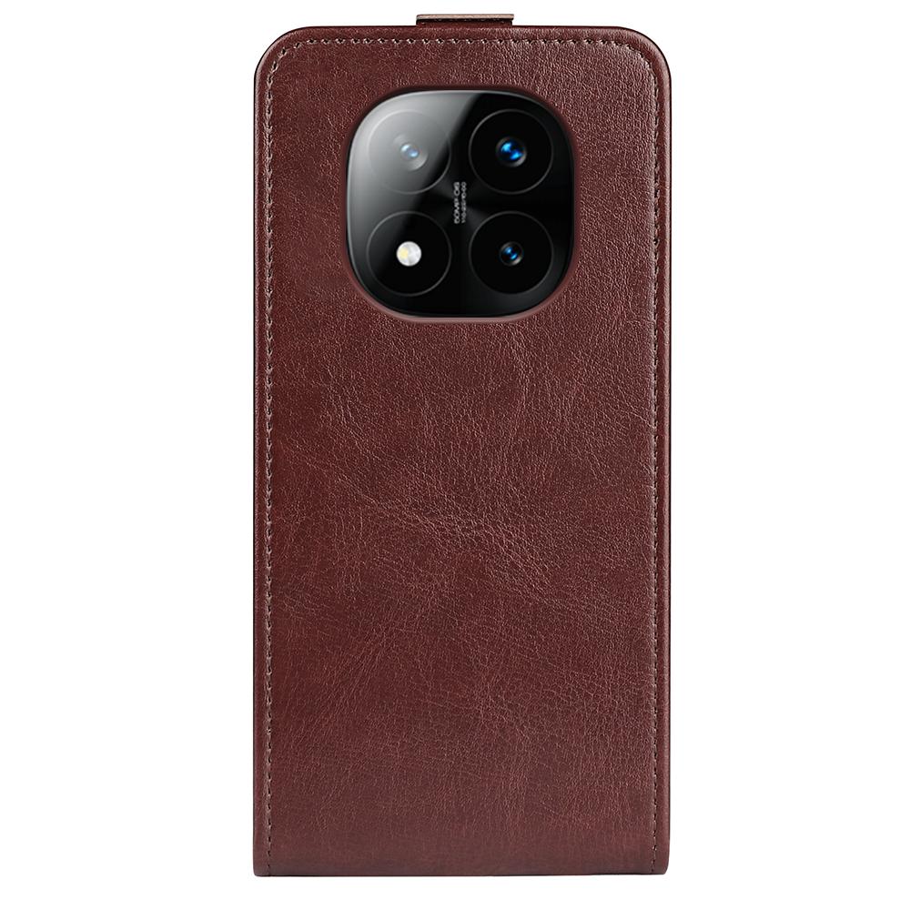 Xiaomi Redmi Note 14 Pro+ 5G Texture Vertical Flip Leather Wallet Case with Card Slot, PU TPU Shockproof Protective Cover, Anti-Drop Magnetic Folio Phone Case