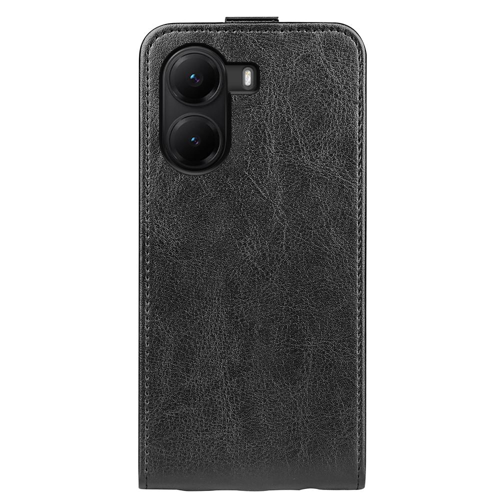 Xiaomi Poco X7 Pro Texture Vertical Flip Leather Wallet Case with Card Slot, PU TPU Shockproof Protective Cover, Anti-Drop Magnetic Folio Phone Case