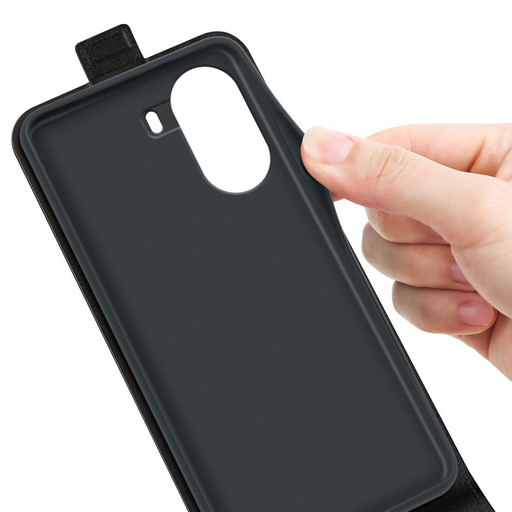 Xiaomi Poco X7 Pro Texture Vertical Flip Leather Wallet Case with Card Slot, PU TPU Shockproof Protective Cover, Anti-Drop Magnetic Folio Phone Case