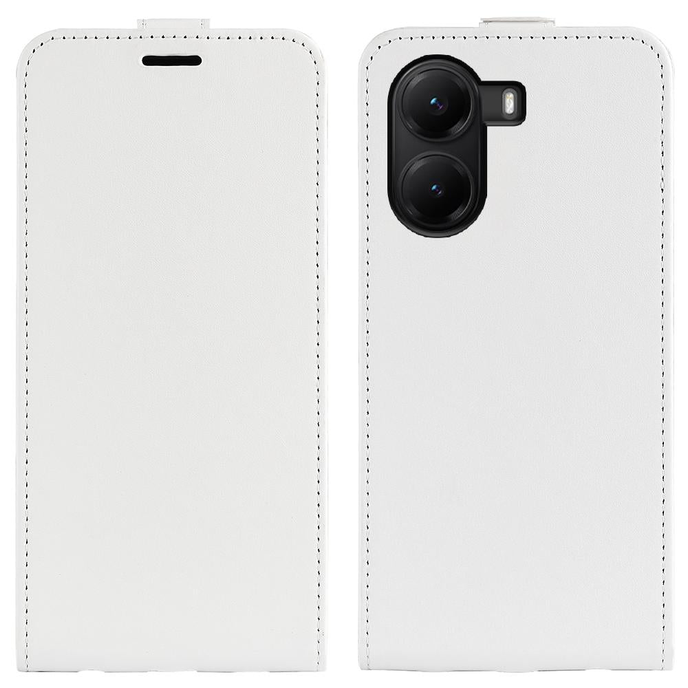 Xiaomi Poco X7 Pro Texture Vertical Flip Leather Wallet Case with Card Slot, PU TPU Shockproof Protective Cover, Anti-Drop Magnetic Folio Phone Case