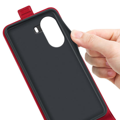 Xiaomi Poco X7 Pro Texture Vertical Flip Leather Wallet Case with Card Slot, PU TPU Shockproof Protective Cover, Anti-Drop Magnetic Folio Phone Case