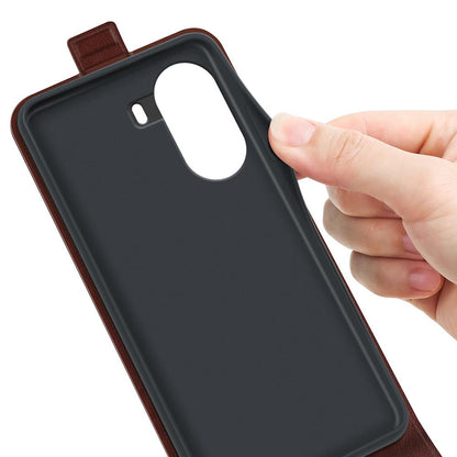 Xiaomi Poco X7 Pro Texture Vertical Flip Leather Wallet Case with Card Slot, PU TPU Shockproof Protective Cover, Anti-Drop Magnetic Folio Phone Case