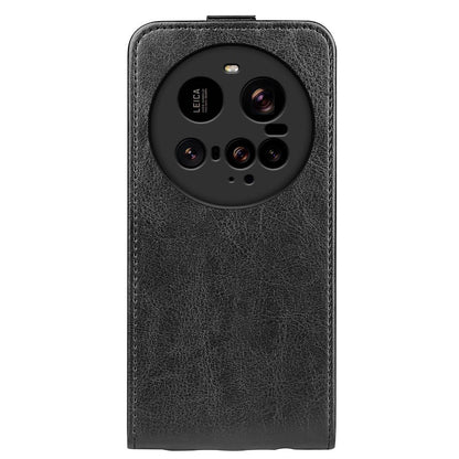 Xiaomi 15 Ultra Texture Vertical Flip Leather Wallet Case with Card Slot, PU TPU Shockproof Protective Cover, Anti-Drop Magnetic Folio Phone Case
