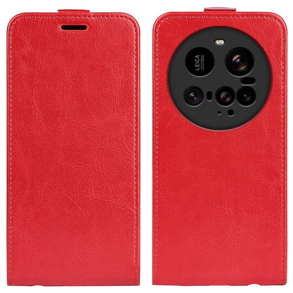 Xiaomi 15 Ultra Texture Vertical Flip Leather Wallet Case with Card Slot, PU TPU Shockproof Protective Cover, Anti-Drop Magnetic Folio Phone Case