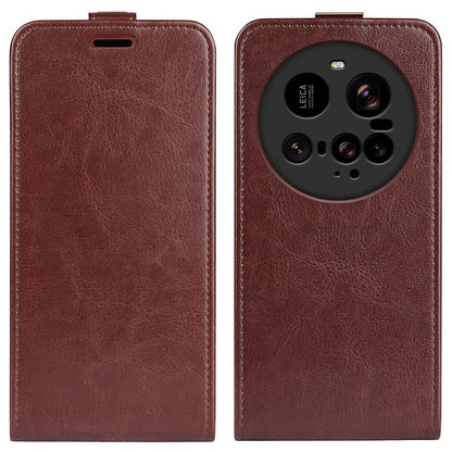 Xiaomi 15 Ultra Texture Vertical Flip Leather Wallet Case with Card Slot, PU TPU Shockproof Protective Cover, Anti-Drop Magnetic Folio Phone Case