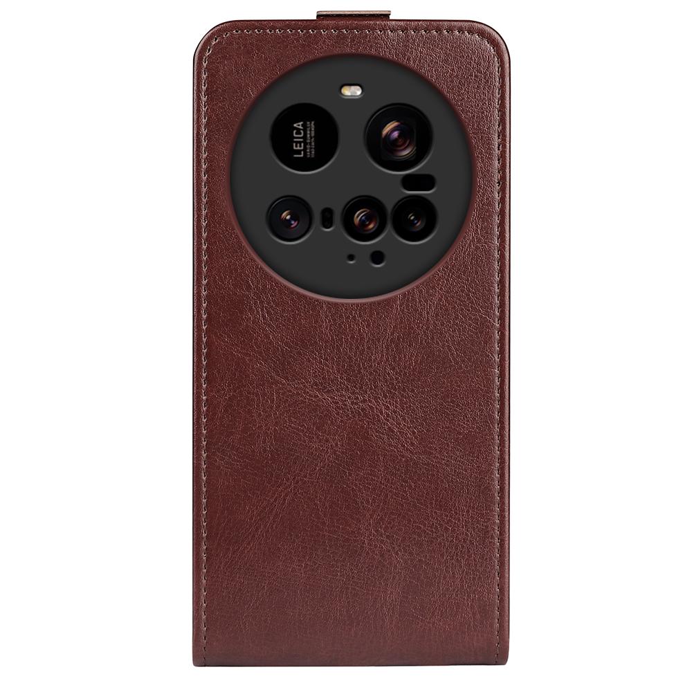Xiaomi 15 Ultra Texture Vertical Flip Leather Wallet Case with Card Slot, PU TPU Shockproof Protective Cover, Anti-Drop Magnetic Folio Phone Case