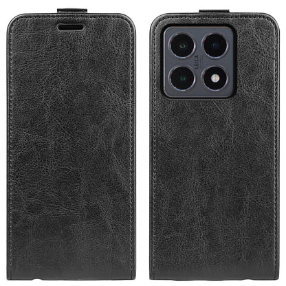 Xiaomi 15T Texture Vertical Flip Leather Wallet Case with Card Slot, PU TPU Shockproof Protective Cover, Anti-Drop Magnetic Folio Phone Case