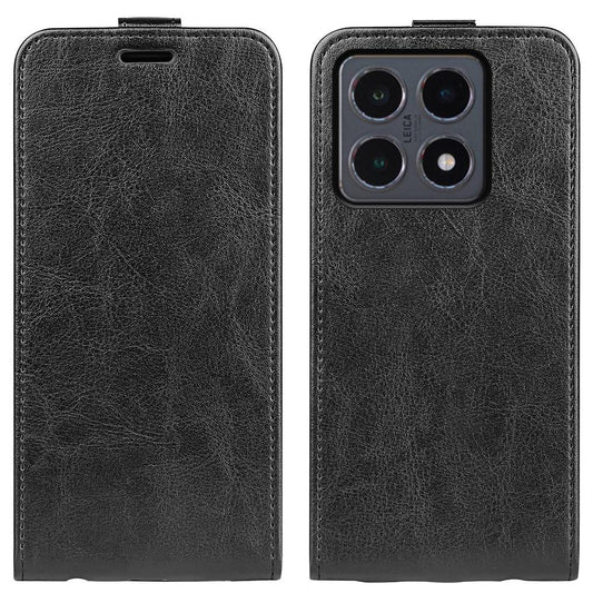 Xiaomi 15T Texture Vertical Flip Leather Wallet Case with Card Slot, PU TPU Shockproof Protective Cover, Anti-Drop Magnetic Folio Phone Case