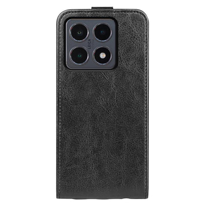 Xiaomi 15T Texture Vertical Flip Leather Wallet Case with Card Slot, PU TPU Shockproof Protective Cover, Anti-Drop Magnetic Folio Phone Case