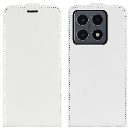 Xiaomi 15T Texture Vertical Flip Leather Wallet Case with Card Slot, PU TPU Shockproof Protective Cover, Anti-Drop Magnetic Folio Phone Case