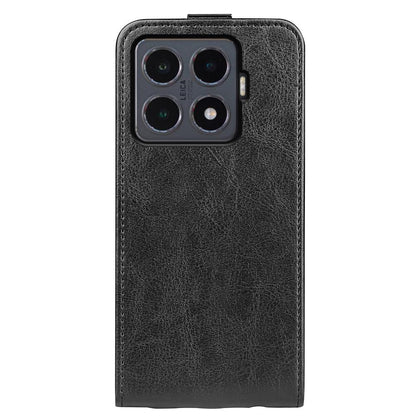 Xiaomi 15T Pro Texture Vertical Flip Leather Wallet Case with Card Slot, PU TPU Shockproof Protective Cover, Anti-Drop Magnetic Folio Phone Case