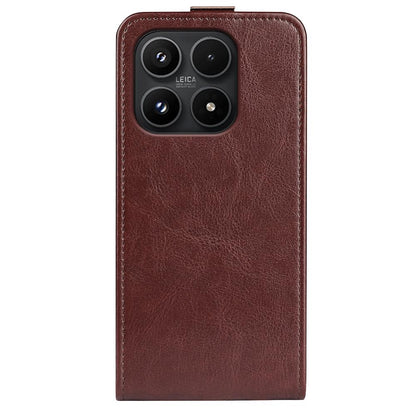 Xiaomi 17 Texture Vertical Flip Leather Wallet Case with Card Slot, PU TPU Shockproof Protective Cover, Anti-Drop Magnetic Folio Phone Case