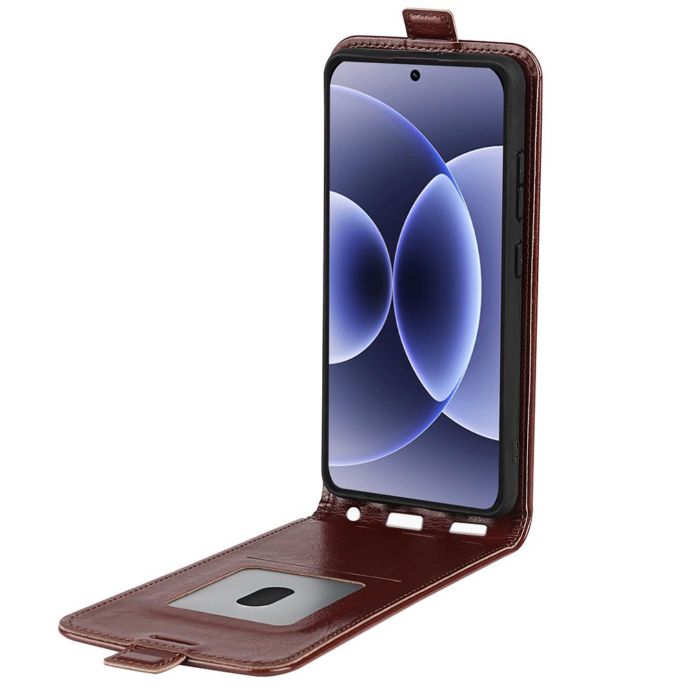 Xiaomi 17 Texture Vertical Flip Leather Wallet Case with Card Slot, PU TPU Shockproof Protective Cover, Anti-Drop Magnetic Folio Phone Case