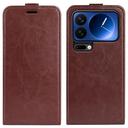 Xiaomi 17 Pro Texture Vertical Flip Leather Wallet Case with Card Slot, PU TPU Shockproof Protective Cover, Anti-Drop Magnetic Folio Phone Case