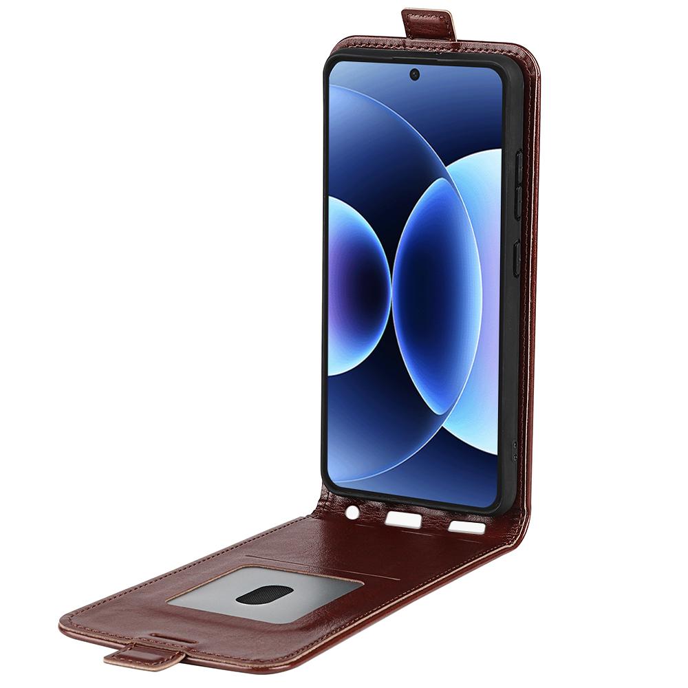 Xiaomi 17 Pro Texture Vertical Flip Leather Wallet Case with Card Slot, PU TPU Shockproof Protective Cover, Anti-Drop Magnetic Folio Phone Case
