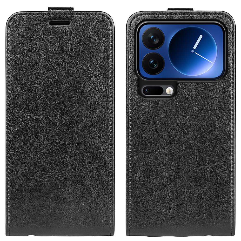 Xiaomi 17 Pro max Texture Vertical Flip Leather Wallet Case with Card Slot, PU TPU Shockproof Protective Cover, Anti-Drop Magnetic Folio Phone Case