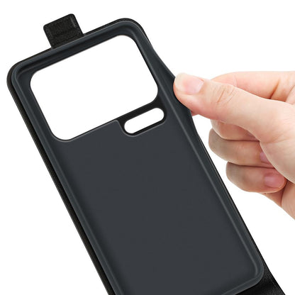 Xiaomi 17 Pro max Texture Vertical Flip Leather Wallet Case with Card Slot, PU TPU Shockproof Protective Cover, Anti-Drop Magnetic Folio Phone Case