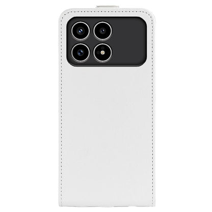 Xiaomi Poco F8 Pro 5G Texture Vertical Flip Leather Wallet Case with Card Slot, PU TPU Shockproof Protective Cover, Anti-Drop Magnetic Folio Phone Case