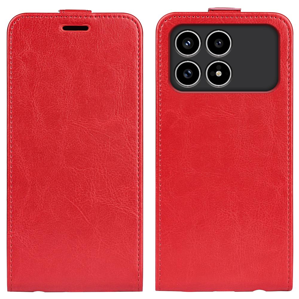 Xiaomi Poco F8 Pro 5G Texture Vertical Flip Leather Wallet Case with Card Slot, PU TPU Shockproof Protective Cover, Anti-Drop Magnetic Folio Phone Case
