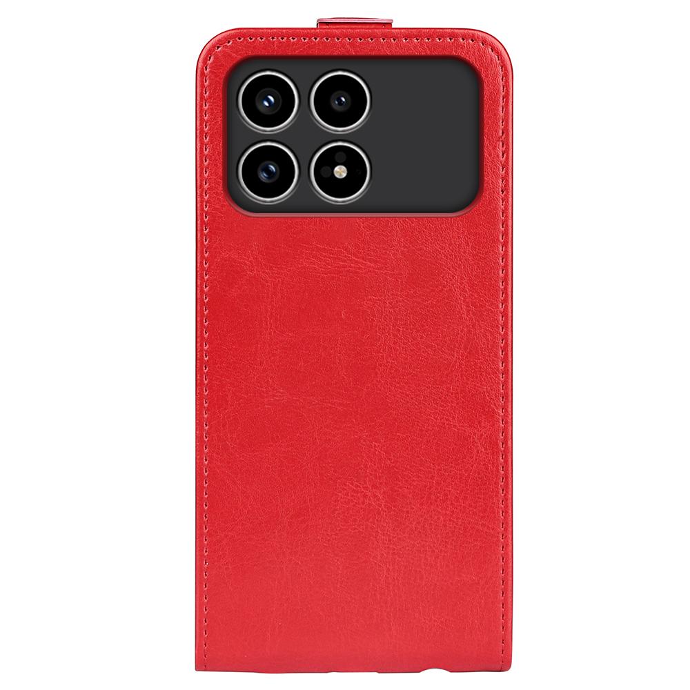 Xiaomi Poco F8 Pro 5G Texture Vertical Flip Leather Wallet Case with Card Slot, PU TPU Shockproof Protective Cover, Anti-Drop Magnetic Folio Phone Case