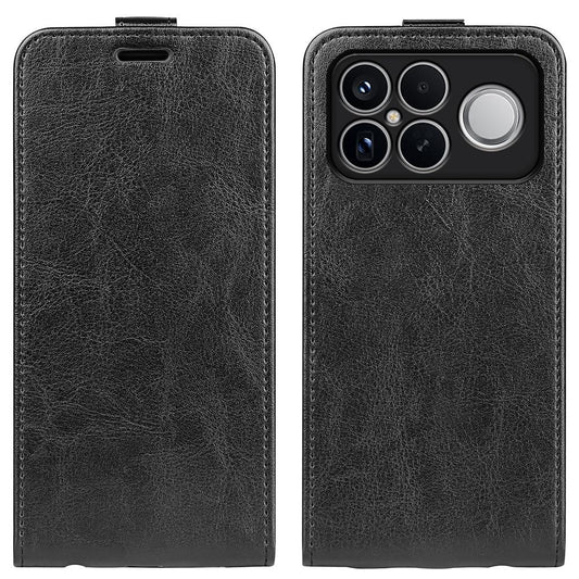 Xiaomi Poco F8 Ultra 5G Texture Vertical Flip Leather Wallet Case with Card Slot, PU TPU Shockproof Protective Cover, Anti-Drop Magnetic Folio Phone Case