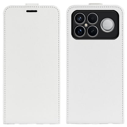 Xiaomi Poco F8 Ultra 5G Texture Vertical Flip Leather Wallet Case with Card Slot, PU TPU Shockproof Protective Cover, Anti-Drop Magnetic Folio Phone Case