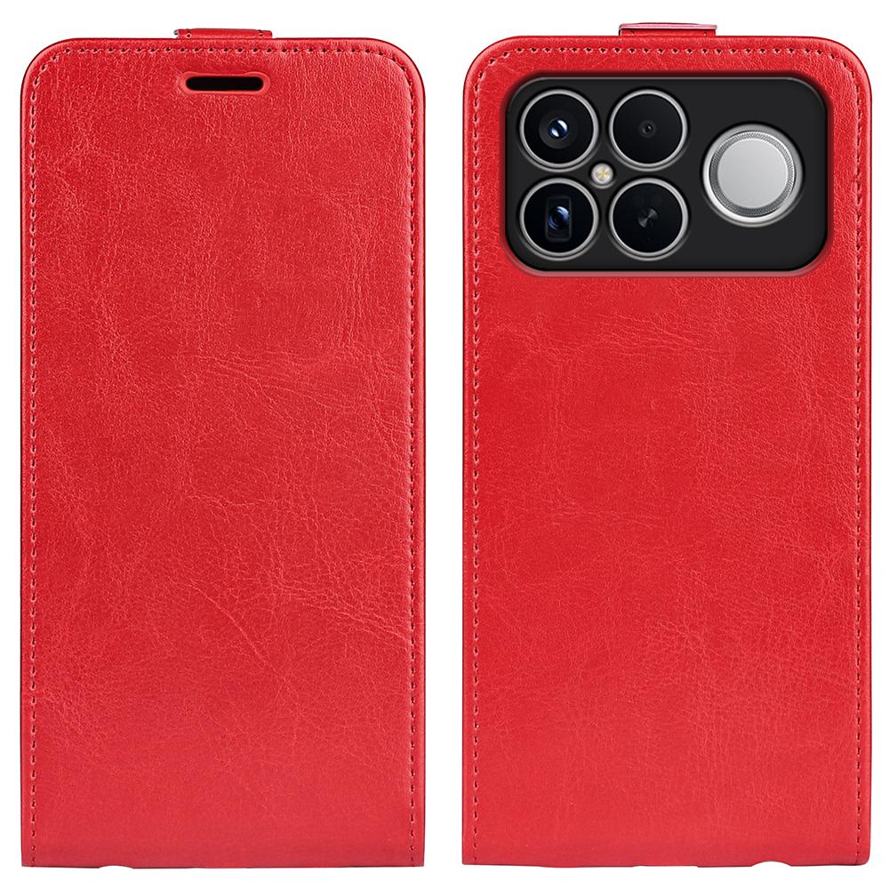 Xiaomi Poco F8 Ultra 5G Texture Vertical Flip Leather Wallet Case with Card Slot, PU TPU Shockproof Protective Cover, Anti-Drop Magnetic Folio Phone Case
