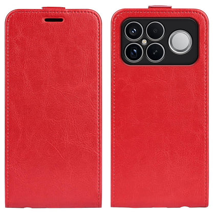 Xiaomi Poco F8 Ultra 5G Texture Vertical Flip Leather Wallet Case with Card Slot, PU TPU Shockproof Protective Cover, Anti-Drop Magnetic Folio Phone Case
