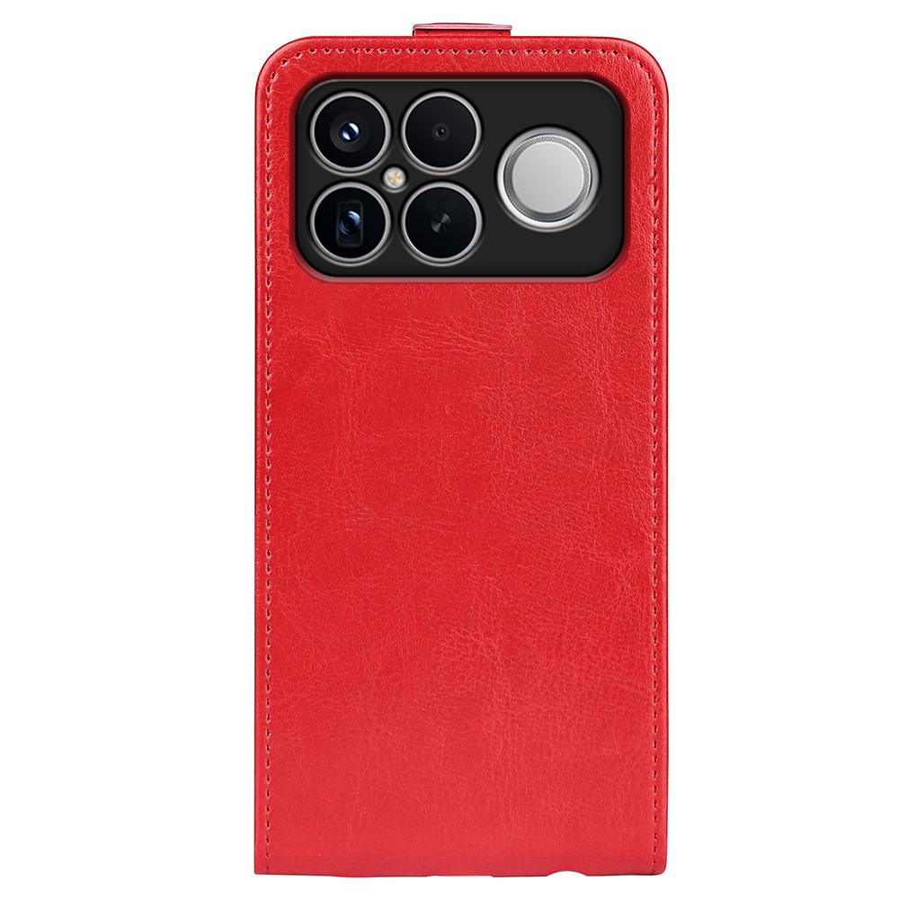 Xiaomi Poco F8 Ultra 5G Texture Vertical Flip Leather Wallet Case with Card Slot, PU TPU Shockproof Protective Cover, Anti-Drop Magnetic Folio Phone Case