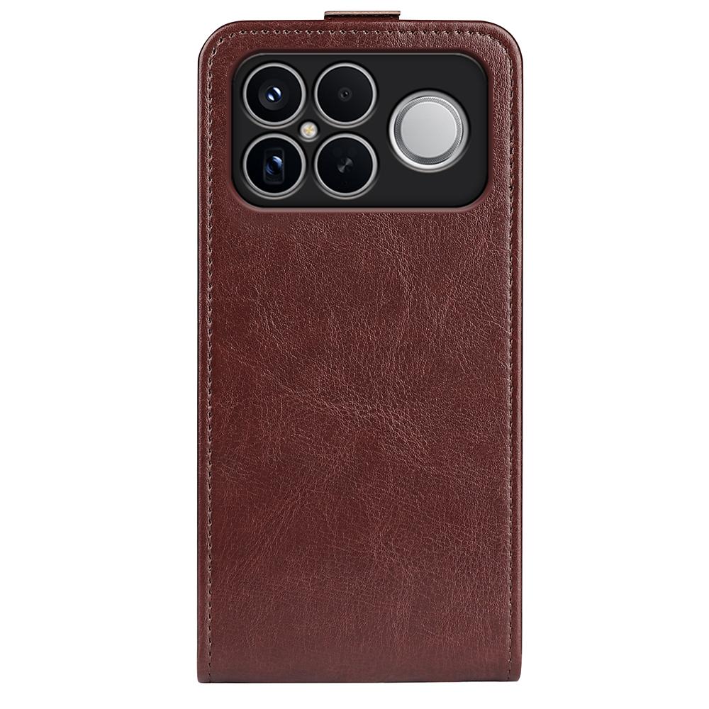 Xiaomi Poco F8 Ultra 5G Texture Vertical Flip Leather Wallet Case with Card Slot, PU TPU Shockproof Protective Cover, Anti-Drop Magnetic Folio Phone Case