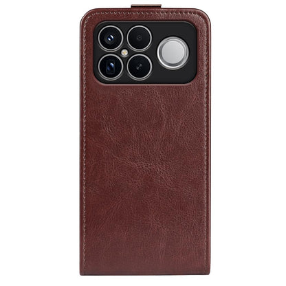 Xiaomi Poco F8 Ultra 5G Texture Vertical Flip Leather Wallet Case with Card Slot, PU TPU Shockproof Protective Cover, Anti-Drop Magnetic Folio Phone Case