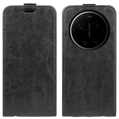 Xiaomi 17 Ultra Texture Vertical Flip Leather Wallet Case with Card Slot, PU TPU Shockproof Protective Cover, Anti-Drop Magnetic Folio Phone Case